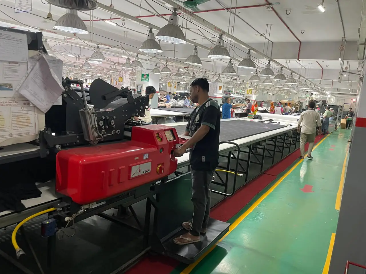 Main production area of the factory floor